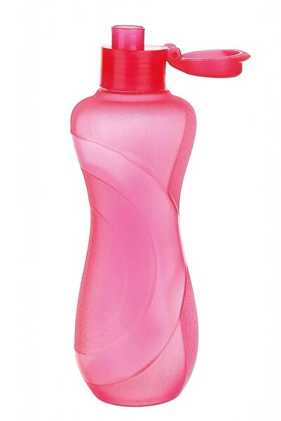 GÜZELYÜZ AVM Şeffaf Life Matara 750ml | Kolay Kapak Suluk Su Şişesi Kırmızı