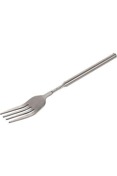 COOYA Telescopic Fork, 8.7~25.4in Long Retractable Stainless Steel, for Dinner Fruit Dessert