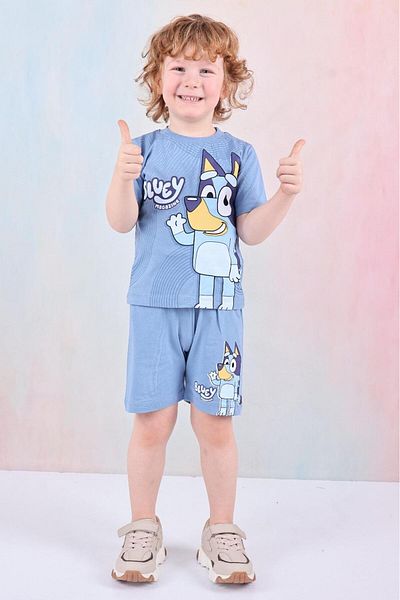 LİLLYPİCCA Costum cu pantaloni scurți cu model Bluey pentru băiat
