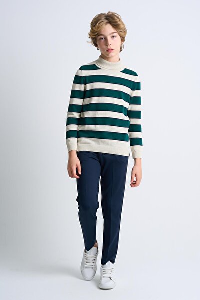 ALEXANDERGARDI FISHER COLLAR KIDS KNITWEAR SWEATER (C23-7105)