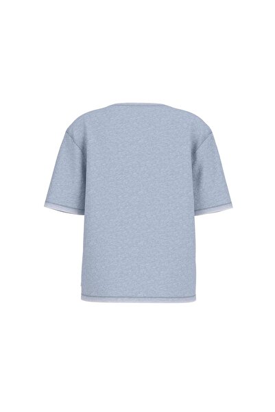 Guess Kadın GJ SS CN OS American T-Shirt - Açık Mavi