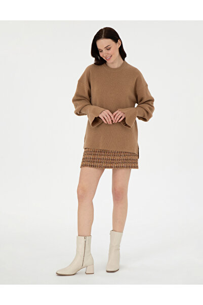 Pierre Cardin Camel Regular Fit Yün Kazak 50296484-VR015