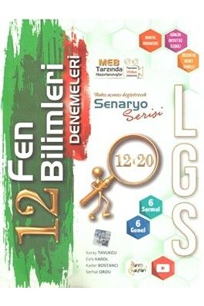 Tanım Yayınları 8. Sınıf LGS Fen Bilimleri 12 x 20 Deneme
