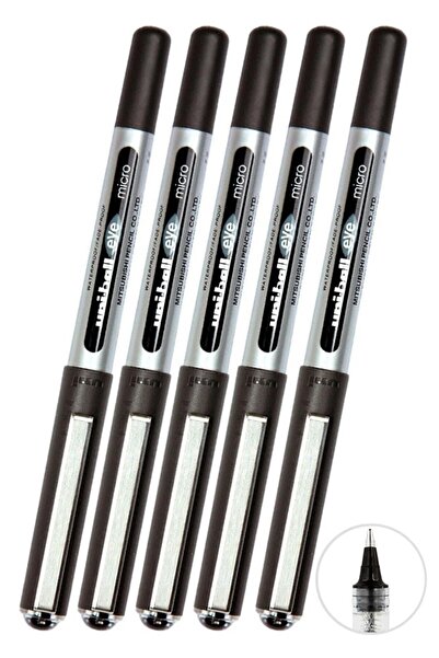 Artlantis Pix negru Pilot 5 bucăți Uniball Eye Micro 0,5 mm Roller Pilot Pen ...