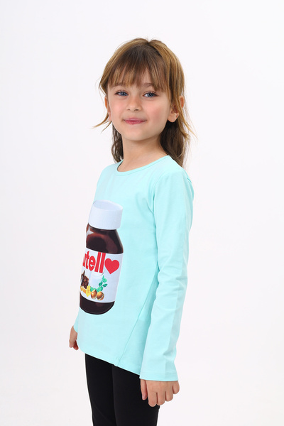 Toontoy Girl's Nutella Printed T-Shirt