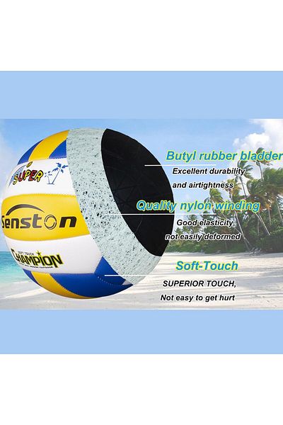 COOYA Outdoor Volleyballs，There is an inflation pump，Suitable for outdoor beaches，‎Size 5