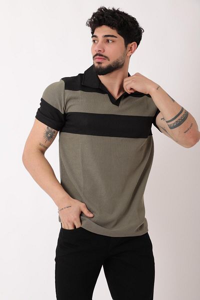 Stilkombin Apaç Collar Knitwear T-Shirt Js C-1020_30420