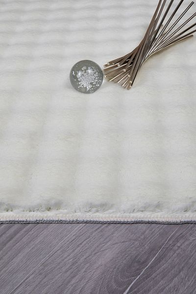 Myevilla Plush Soft Washable Bubble Cat and Dog Bed Cushion Cream