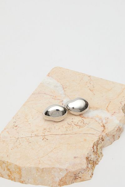 Manuka Elegant Hoop Earrings Silver