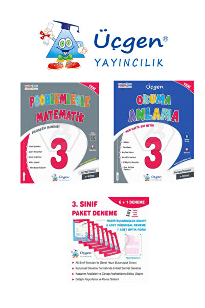 Üçgen Yayıncılık Üçgen Yayınları 3.sınıf Paket Deneme Okuma Anlama Problem 3'...