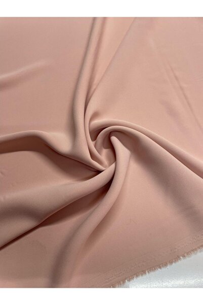 Kumaş sever Gül Kurusu Adriana Krep Jorjet Krep Kumaş Çift En Elbiselik Gömlek Etek Bluz VS