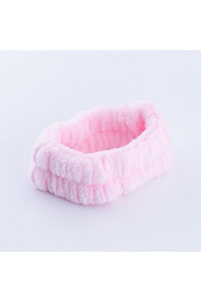 Bimotif Pink Plush Makeup and Bath Hair Band