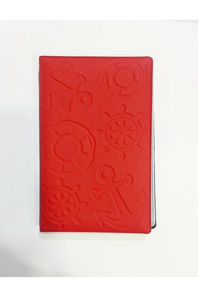 Havacı Uçuş Dünyası Anchor Helm Printed Passport Document Case