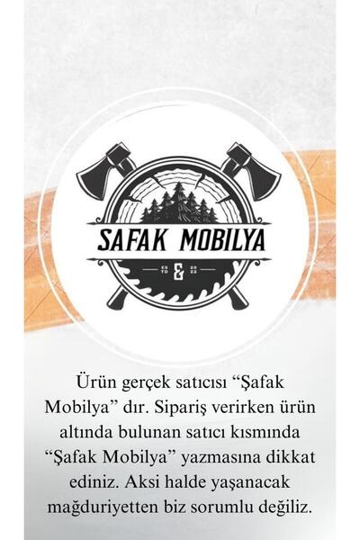 ŞafakMobilya Doğal Hazeran Detaylı Ahşap Masif Konsol, Büfe