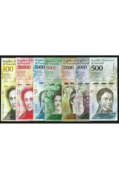 3Alp Koleksiyon Venezuela 500-1000-2000-5000-10000-20000-100000 Bolivar, 2016...