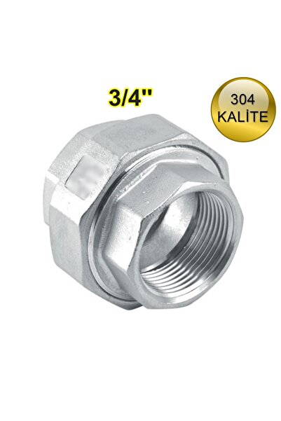 abcpaslanmaz Paslanmaz Konik Rekor Dişli 3/4'' 304 Kalite