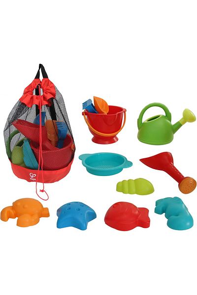 COOYA Beach Toy Essential Set ,Playset with Premium Mesh Bag,BPA-Free ,for Outdoor Adventures