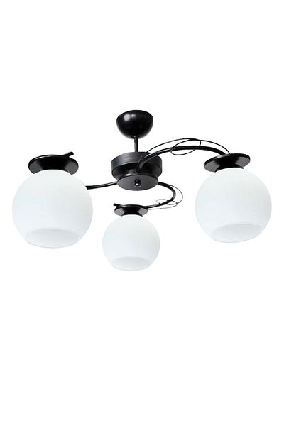 Uçar İlay Modern Black Lasa Glass Living Room Living Room Chandelier Triple Chandelier