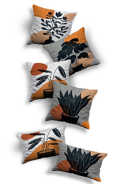 Skhome Custom Design Rectangle and Square Throw Pillow Cover Set (4K2D) K143