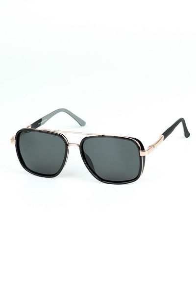 Di Caprio Men's Yellow Polarized Protected Rectangular Model Sunglasses