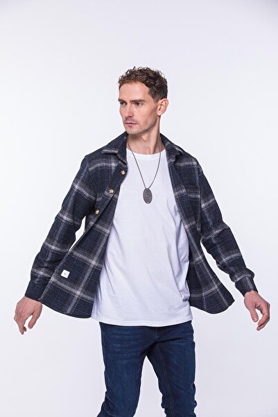 Fitmens Oversize Oduncu Yumuşak Dokulu %100 Cotton Kareli Hediye Kutulu Erkek...