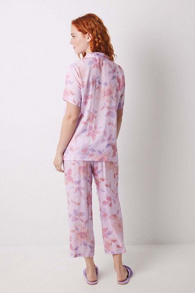 Women'secret Capri viscose floral shirt pajamas