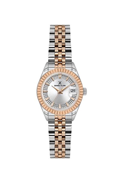 Daniel Klein DKE.1.10747-6 Bombeli Takvim 3 Atm Suya Dayanıklı Metalik-Rose Renk Kadın Kol Saati