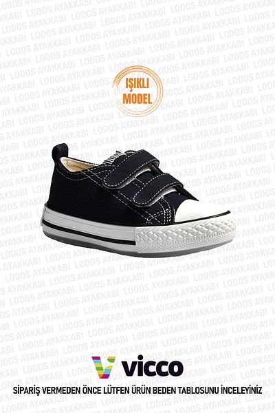 Vicco Pino Model Lighted Unisex Baby and Kids Navy Blue Sports Shoes