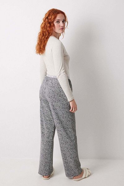 Women'secret Long trouser with green flower print