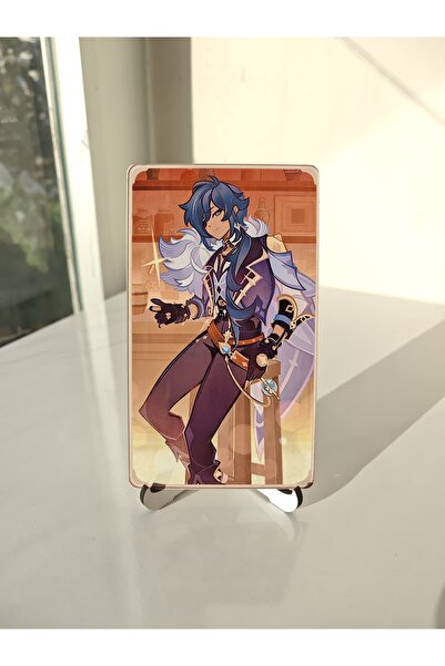 Yenaplanner Genshin Kaeya Metal Trading Card 2 (6,5 X 11,5 cm) (1 Unit)