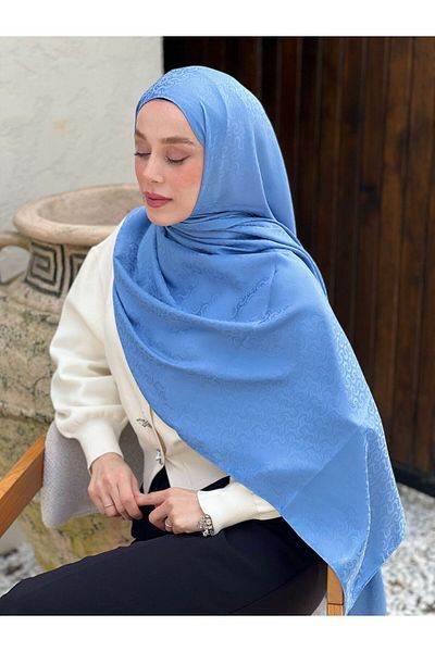 Modakaşmir Silky Jacquard Series Knitted Pattern Shawl