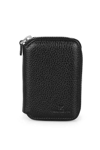 Daniel Klein Dkl0796-1 Black Women's Wallet - Rectangle Shaped, Zippered, Made of Real Leather