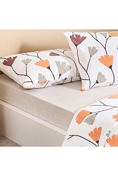 Taç Lassie Brown Double Cotton Pique Set