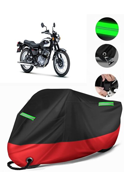 MotoEN Kawasaki Meguro S1 Compatible Premium Motorcycle Tarpaulin (Lock Compa...