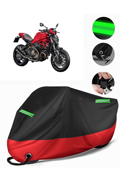 MotoEN Ducati Monster 821 Compatible Premium Motorcycle Tarpaulin (Lock Compa...
