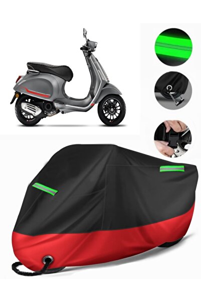 MotoEN غطاء دراجة نارية ممتاز متوافق مع Vespa Sprint 50 (متوافق مع القفل) أسو...