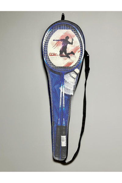 Leyaton Badminton Çantası Seti + 3 Adet Badminton Topu + Badminton Raketi Mavi