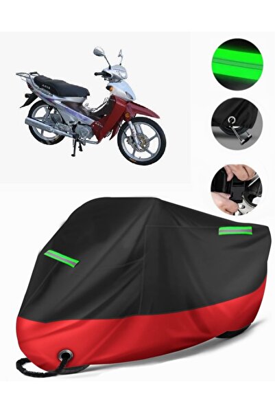 MotoEN Asian as 110-8 Compatible Premium Motorcycle Tarpaulin (Lock Compatibl...