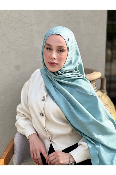 Modakaşmir Silky Jacquard Series Linn Pattern Shawl