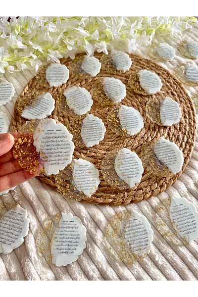 Larmina Decoration 35 Pieces of Ayet'El Lectern Written Epoxy Without Magnet