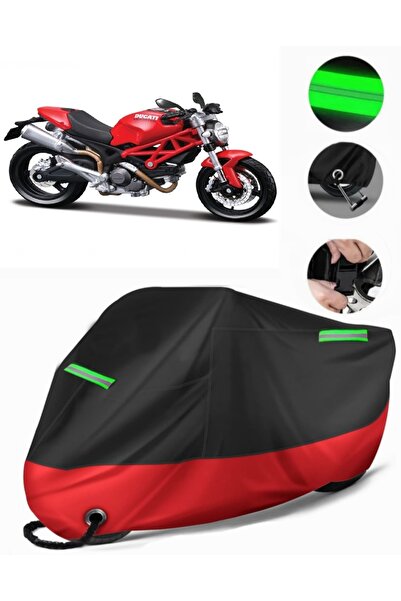 MotoEN غطاء دراجة نارية ممتاز متوافق مع Ducati Monster 696 (متوافق مع القفل) ...