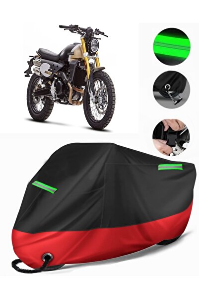 MotoEN Caballero 500 Deluxe Compatible Premium Motorcycle Tarpaulin (Lock Com...