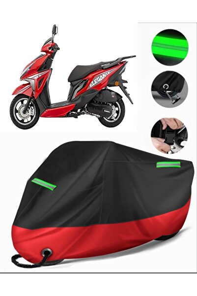 MotoEN غطاء دراجة نارية فاخر متوافق مع Mondial 125 Elegante (متوافق مع القفل)...
