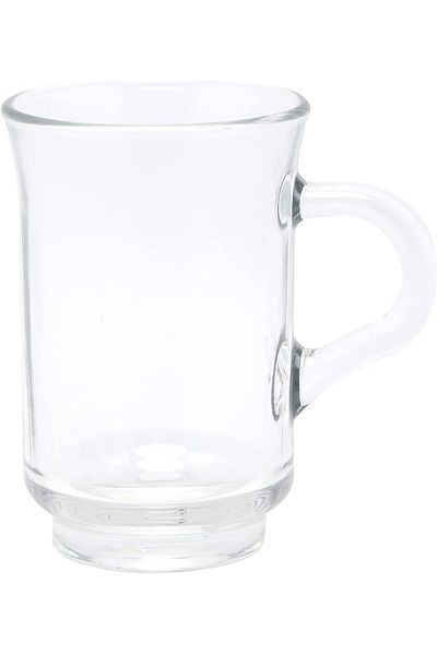 LAV 2 Peices Tea or Coffee Cup, 150 ml, Clear