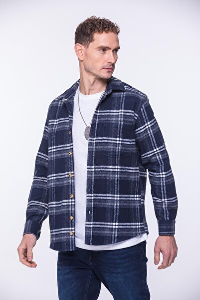 Fitmens Oversize kroj Lumberjack Mekane teksture 100% pamuk Karirano muška ko...