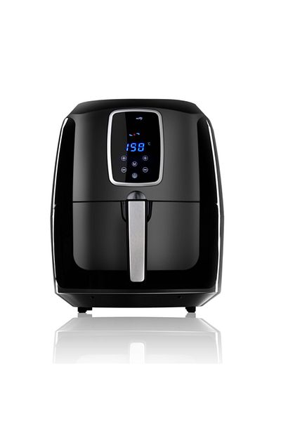 ALSAIF Electric Air Healthey Fryer With Digital To Fry, Bake, Grill, Roast Or Reheat, Size 6l, 1800w Black