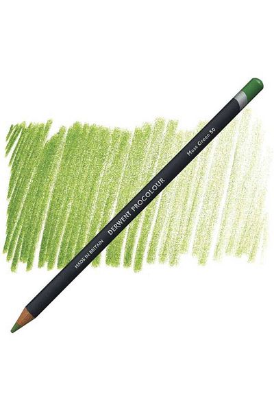 Derwent Procolour Dry Crayons - Moss Green