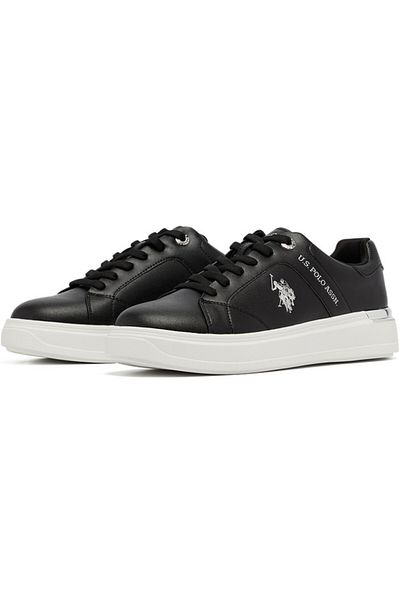 U.S. Polo Assn. Women's Black Low-Top Sneakers - Designed for Style, Comfort & Versatile Look