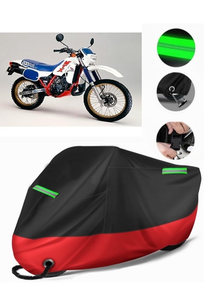 MotoEN غطاء دراجة نارية ممتاز متوافق مع Honda MTX 200 (متوافق مع القفل) أسود-...