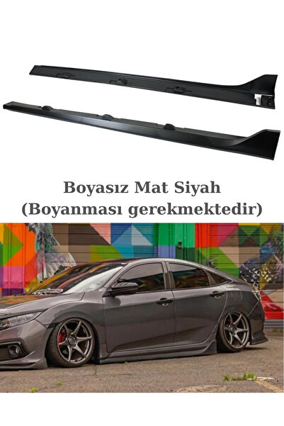 SML Dizayn Honda Civic Fc5 Typer Yan Marşpiyel İthal Boyasız 2016-2021 Civic ...